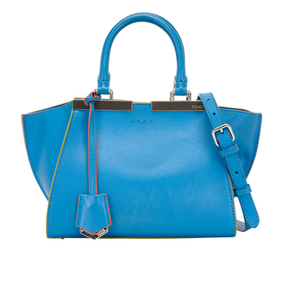 3 Jours, &pound;420, Handbags, Blue, Leather, Front view